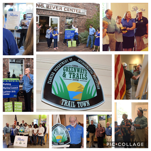 The City of Palatka recently celebrated the prestigious recognition the State of Florida’s sixth official Trail Town designee