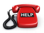 Image of red phone with the word HELP